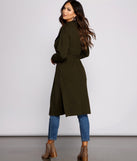 Tie Waist Long Line Cardigan