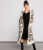 Stylishly Spotted Leopard Print Duster for 2023 festival outfits, festival dress, outfits for raves, concert outfits, and/or club outfits