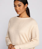With fun and flirty details, Basic Crew Neck Cropped Knit Sweater shows off your unique style for a trendy outfit for the summer season!