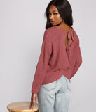 With fun and flirty details, Loving Knit Basic Open Back Sweater shows off your unique style for a trendy outfit for the summer season!