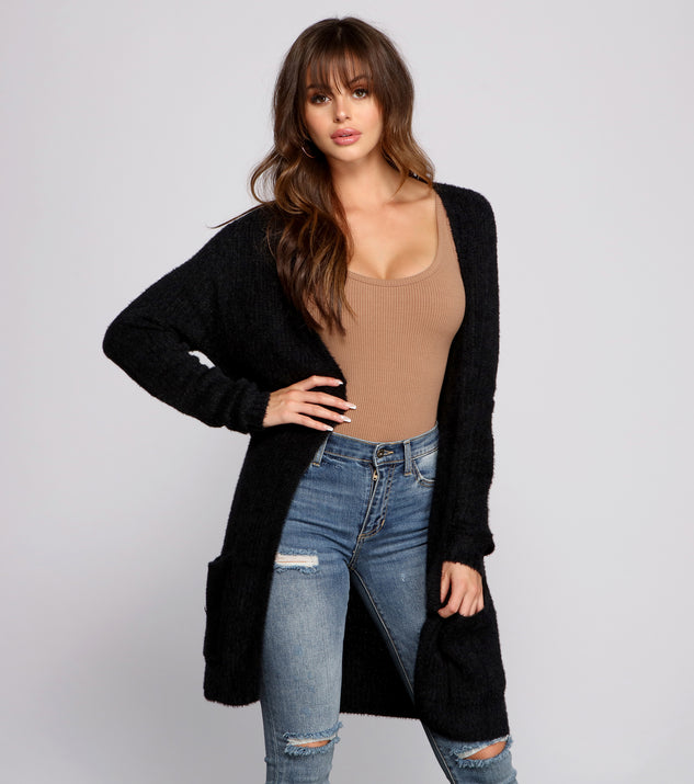 The trendy Layer Up Basic Knit Cardigan is the perfect pick to create a holiday outfit, new years attire, cocktail outfit, or party look for any seasonal event!