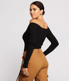 With fun and flirty details, Ribbed Knit Henley Button-Front Bodysuit shows off your unique style for a trendy outfit for the summer season!