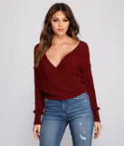 With fun and flirty details, Wrapped In Basics Surplice Sweater shows off your unique style for a trendy outfit for the summer season!