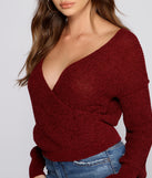 With fun and flirty details, Wrapped In Basics Surplice Sweater shows off your unique style for a trendy outfit for the summer season!