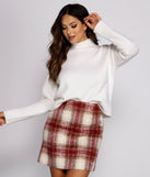 The trendy Basic And Chic Mock Neck Sweater is the perfect pick to create a holiday outfit, new years attire, cocktail outfit, or party look for any seasonal event!