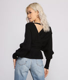 With fun and flirty details, Cozy And Casual Peplum Sweater shows off your unique style for a trendy outfit for the summer season!
