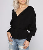 With fun and flirty details, Cozy And Casual Peplum Sweater shows off your unique style for a trendy outfit for the summer season!