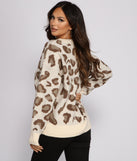 With fun and flirty details, Stylish And Sassy Leopard Print Sweater shows off your unique style for a trendy outfit for the summer season!