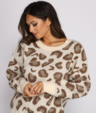 With fun and flirty details, Stylish And Sassy Leopard Print Sweater shows off your unique style for a trendy outfit for the summer season!