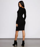 Keeping Knit Basic Midi Dress