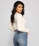 With fun and flirty details, Effortlessly Trendy Fuzzy Knit Cardigan shows off your unique style for a trendy outfit for the summer season!