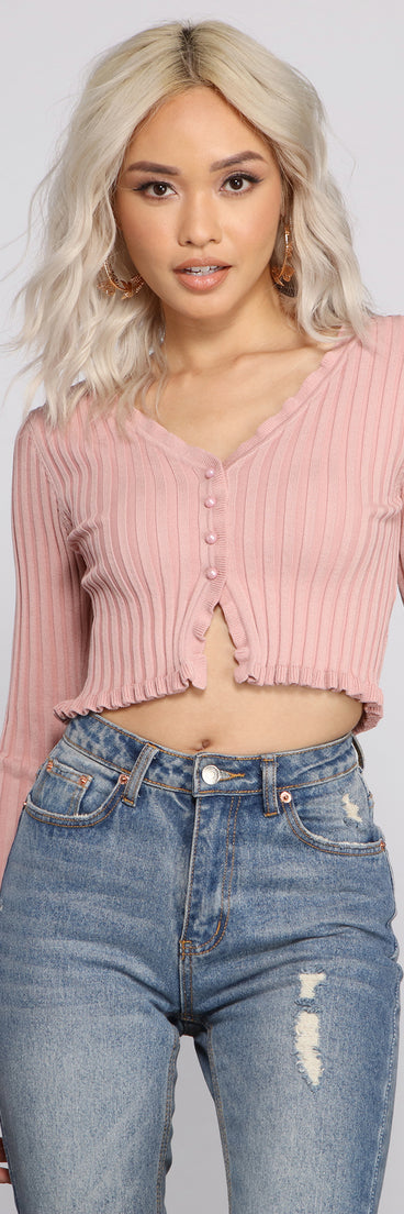 With fun and flirty details, Add Some Flair Cropped Cardigan shows off your unique style for a trendy outfit for the summer season!