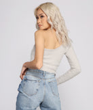With fun and flirty details, Cozy One Shoulder Knit Crop Top shows off your unique style for a trendy outfit for the summer season!