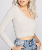 With fun and flirty details, Cozy One Shoulder Knit Crop Top shows off your unique style for a trendy outfit for the summer season!