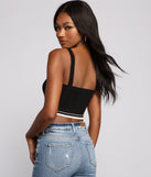 With fun and flirty details, So Cozy Cable Knit Ribbed Crop Top shows off your unique style for a trendy outfit for the summer season!