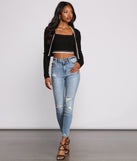 With fun and flirty details, So Cozy Cable Knit Ribbed Crop Top shows off your unique style for a trendy outfit for the summer season!