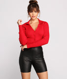With fun and flirty details, Trendy Collared Cropped Cardigan shows off your unique style for a trendy outfit for the summer season!
