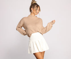 With fun and flirty details, Ever So Chic Knit Sweater shows off your unique style for a trendy outfit for the summer season!
