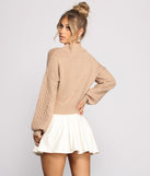 With fun and flirty details, Ever So Chic Knit Sweater shows off your unique style for a trendy outfit for the summer season!