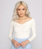 The trendy Basic Must-Have Ribbed Knit Bodysuit is the perfect pick to create a holiday outfit, new years attire, cocktail outfit, or party look for any seasonal event!