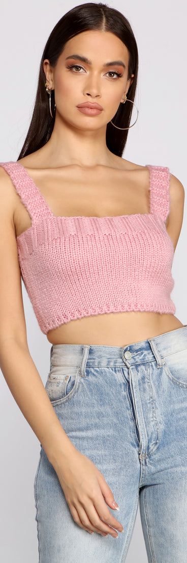You’ll look stunning in the Cute And Chic Sweater Knit Crop Top when paired with its matching separate to create a glam clothing set perfect for parties, date nights, concert outfits, back-to-school attire, or for any summer event!
