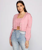 You’ll look stunning in the Cute And Chic Sweater Knit Cardigan when paired with its matching separate to create a glam clothing set perfect for parties, date nights, concert outfits, back-to-school attire, or for any summer event!
