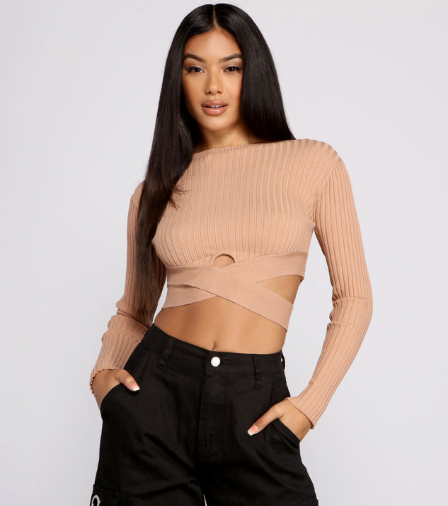 With fun and flirty details, Trendy Girl Ribbed Knit Cropped Sweater shows off your unique style for a trendy outfit for the summer season!