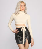 With fun and flirty details, Trendy Babe Turtleneck Crop Top shows off your unique style for a trendy outfit for the summer season!