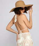 With fun and flirty details, Crochet Cutie Triangle Crop Top shows off your unique style for a trendy outfit for the summer season!
