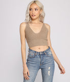 You’ll look stunning in the Casually Chic Sleeveless Crop Top when paired with its matching separate to create a glam clothing set perfect for a New Year’s Eve Party Outfit or Holiday Outfit for any event!