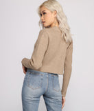 With fun and flirty details, Casually Chic Cropped Knit Cardigan shows off your unique style for a trendy outfit for the summer season!