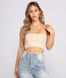 With fun and flirty details, She's A Trendsetter Cable Knit Crop Top shows off your unique style for a trendy outfit for the summer season!