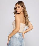 With fun and flirty details, She's A Trendsetter Cable Knit Crop Top shows off your unique style for a trendy outfit for the summer season!