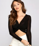 With fun and flirty details, Trendy Twist Front Crop Top shows off your unique style for a trendy outfit for the summer season!