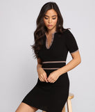 Preppy Vibes Collared Mini Dress