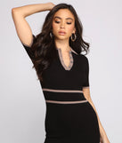Preppy Vibes Collared Mini Dress