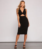 Stylish Twist Ribbed Knit Midi Dress creates the perfect spring wedding guest dress or cocktail attire with stylish details in the latest trends for 2023!