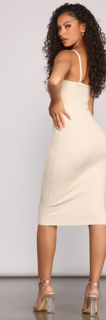 Stylish Basics Sleeveless Midi Dress