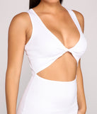 Twist of Style Cutout Midi Dress