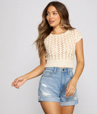 With fun and flirty details, Boho Beauty Crochet Crop Top shows off your unique style for a trendy outfit for the summer season!