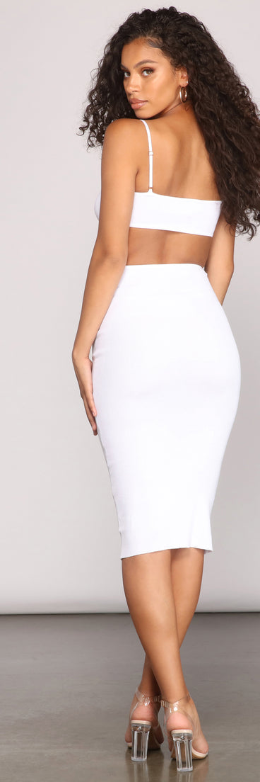 Major Headturner Cutout Midi Dress
