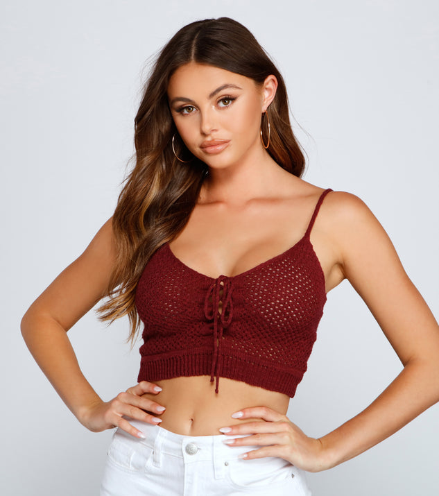 Boho Chic Crochet Crop Top is a trendy pick to create 2023 festival outfits, festival dresses, outfits for concerts or raves, and complete your best party outfits!