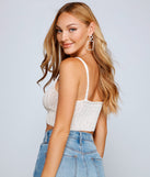 With fun and flirty details, Keeping Knit Trendy Cropped Tank shows off your unique style for a trendy outfit for the summer season!