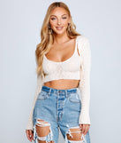 With fun and flirty details, Keeping Knit Trendy Cropped Cardigan shows off your unique style for a trendy outfit for the summer season!