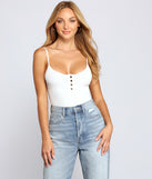 With fun and flirty details, Simply Chic Sleeveless Bodysuit shows off your unique style for a trendy outfit for the summer season!