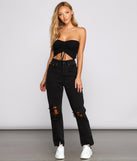 With fun and flirty details, Sultry Stylish Basic Tube Top shows off your unique style for a trendy outfit for the summer season!