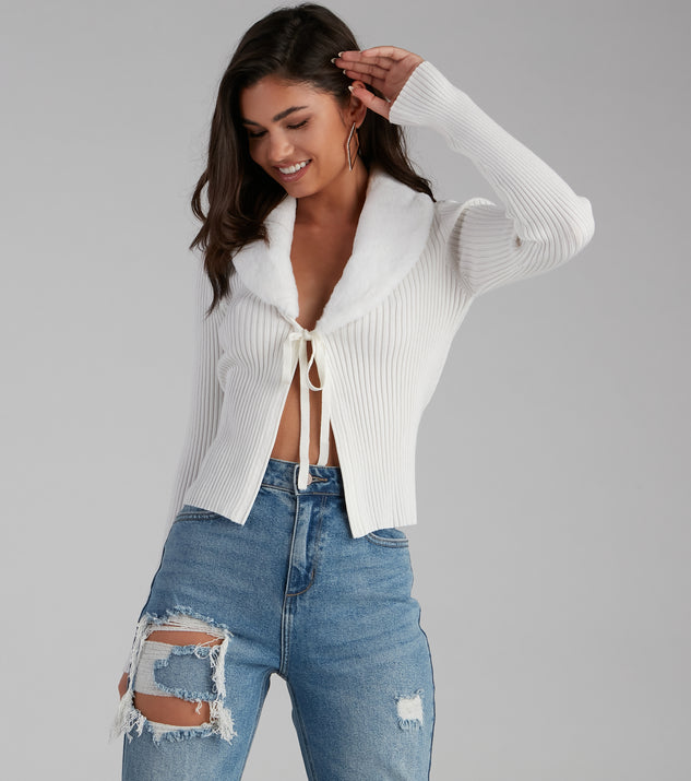 The trendy Major Trendsetter Faux Fur Sweater is the perfect pick to create a holiday outfit, new years attire, cocktail outfit, or party look for any seasonal event!