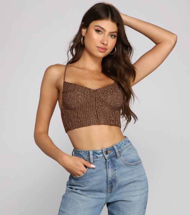 Dress up in Living In Luxe Lurex Bustier as your going-out dress for holiday parties, an outfit for NYE, party dress for a girls’ night out, or a going-out outfit for any seasonal event!