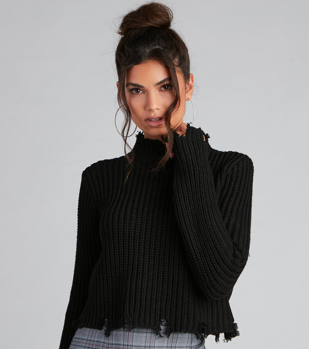 ニット・セーター IONSEOUL Damaged Crop Knit Major Destruction Cropped Knit Sweater | Windsor