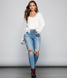 With fun and flirty details, Major Destruction Knit Sweater shows off your unique style for a trendy outfit for the summer season!